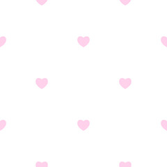 Abstract Simple Seamless pattern with hearts. Illustration