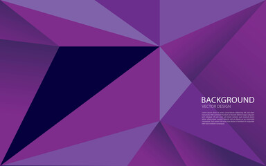 Purple polygon abstract background vector creative design, web background, banner, flyer template, purple polygonal texure, cover design, Minimal geometric pattern purple color, Brochure cover design