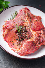 raw steak pork meat beef lamb fresh meal food diet snack on the table copy space food background 