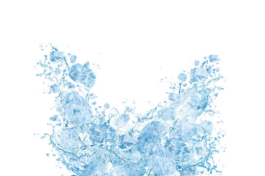 ice splashing background