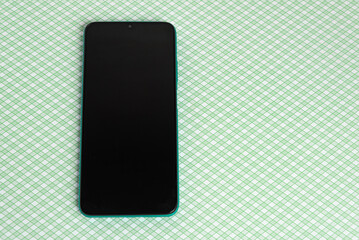 Naklejka premium New cell phone over colorful background
