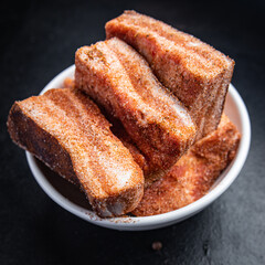 bacon belly meat piece meat fat lard fresh pork meat in spices fresh meal food snack on the table copy space food background 