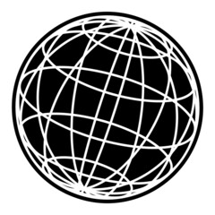 世界、地球、ネットワークの球体イメージ