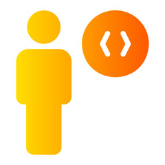 coding gradient icon