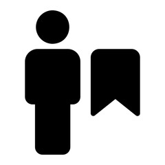 bookmark glyph icon