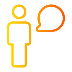 chat gradient icon