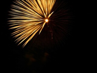 fireworks in the night sky