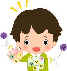 人の常在菌のイメージ