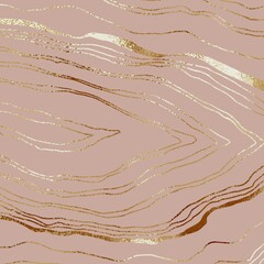Rose gold. Abstract pattern with rose gold texture. - 490640319