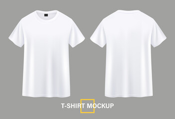 T-shirt mockup front and back illustrations