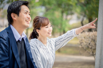 カジュアルビジネスの会社員
