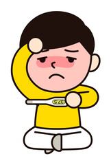 微熱の男性