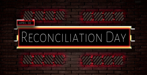 Canciliation day, Text Effect on black Background