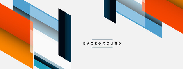 Vector background. Abstract overlapping color lines design with shadow effects. Illustration for wallpaper banner background or landing page