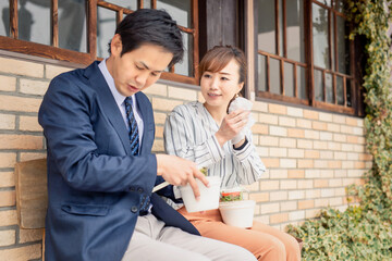 カジュアルビジネスの会社員
