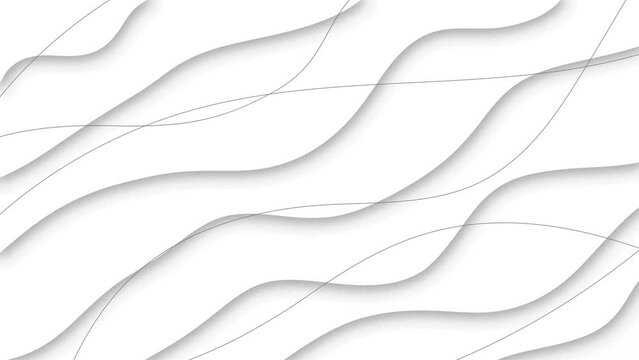 a refined abstract white background of geometric design. seamless loop animation