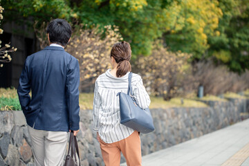 Obraz premium カジュアルビジネスの会社員 