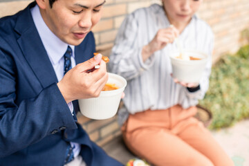 カジュアルビジネスの会社員
