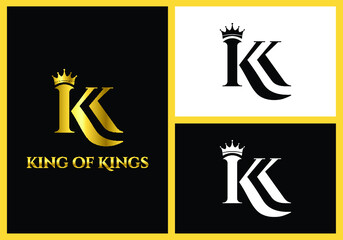 Beautiful King logo KK monogram 