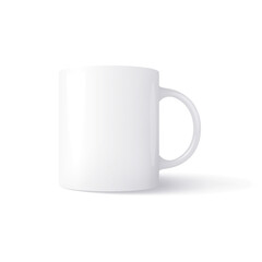 Vector cup in mesh gradient style. Editable color