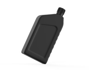 Blank Mini Motor Oil Plastic Jerry Can For Branding And Mock up, 3d Render Illustration