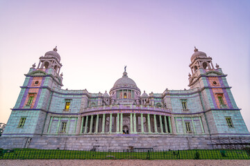 Obraz premium Victoria Memorial is a monument and museum built-in memory of Queen Victoria, located in Kolkata, West Bengal, India