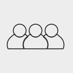 Group of people vector icon illustration sign