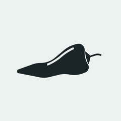 Hot chili vector icon illustration sign