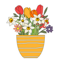 Abstract Hand Drawn trendy design background with flowers. Illustration.