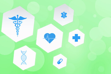 2D illustration medical structure background