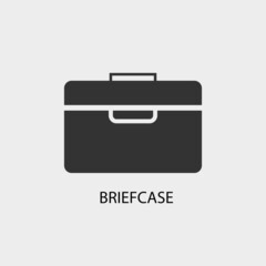 Briefcase vector icon illustration sign