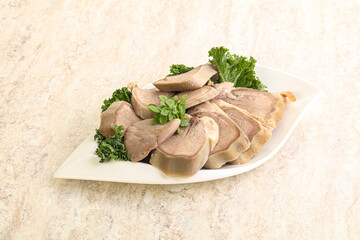 Sliced Pork Tongue snack appetizer