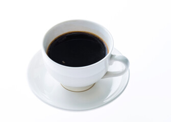 Cup of coffee isolated on white background