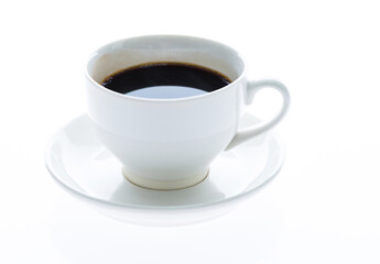 Cup of coffee isolated on white background
