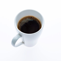 Cup of coffee isolated on white background