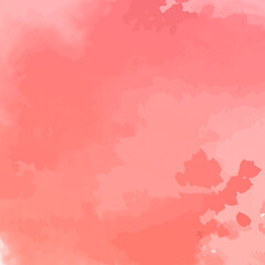 coral red watercolor background with drips blots and smudge stains