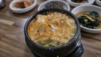 순두부찌게, 한식, 한국요리, 국, 된장, 청국장, 