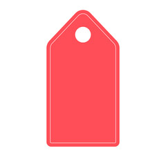 Price tag. Isolated vector pictogram. Price label template on white background. Commercial sign.