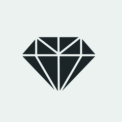 Fototapeta premium Jewel vector icon illustration sign