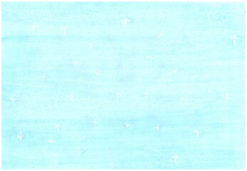Light delicate blue pastel background on wet paper. Poster, design, art, background, wallpaper.