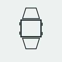 Fototapeta na wymiar Smart watch vector icon illustration sign