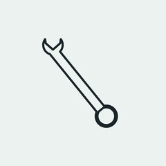 Wrench vector icon illustration sign