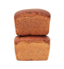 Bread isolated on white background.