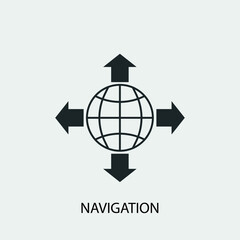 Navigation vector icon illustration sign