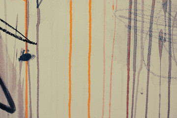 colorful paint dripping color splash green background