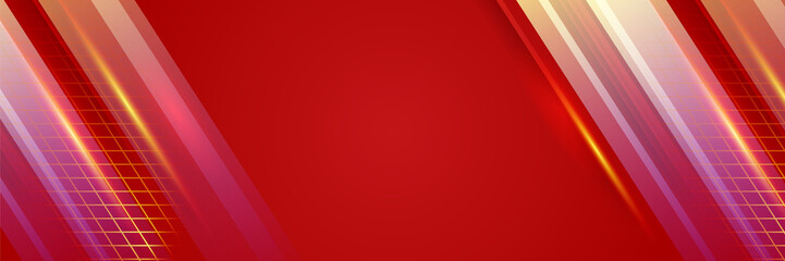 Modern abstract dark red banner background. Gradient light red colorful Abstract wide banner design background