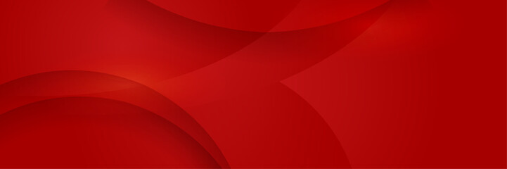 Modern abstract dark red banner background. Overlap light red colorful Abstract wide banner design background