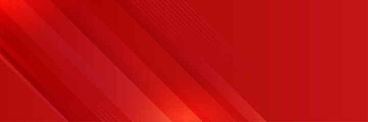 Fototapeta premium Modern abstract dark red banner background. Gradient light red colorful Abstract wide banner design background