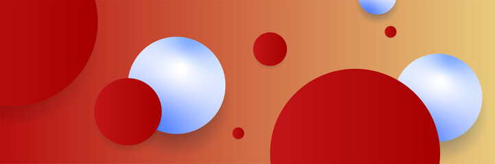 Modern abstract dark red banner background. Pearl light red And orange colorful Abstract wide banner design background