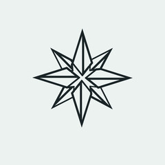 Star vector icon illustration sign